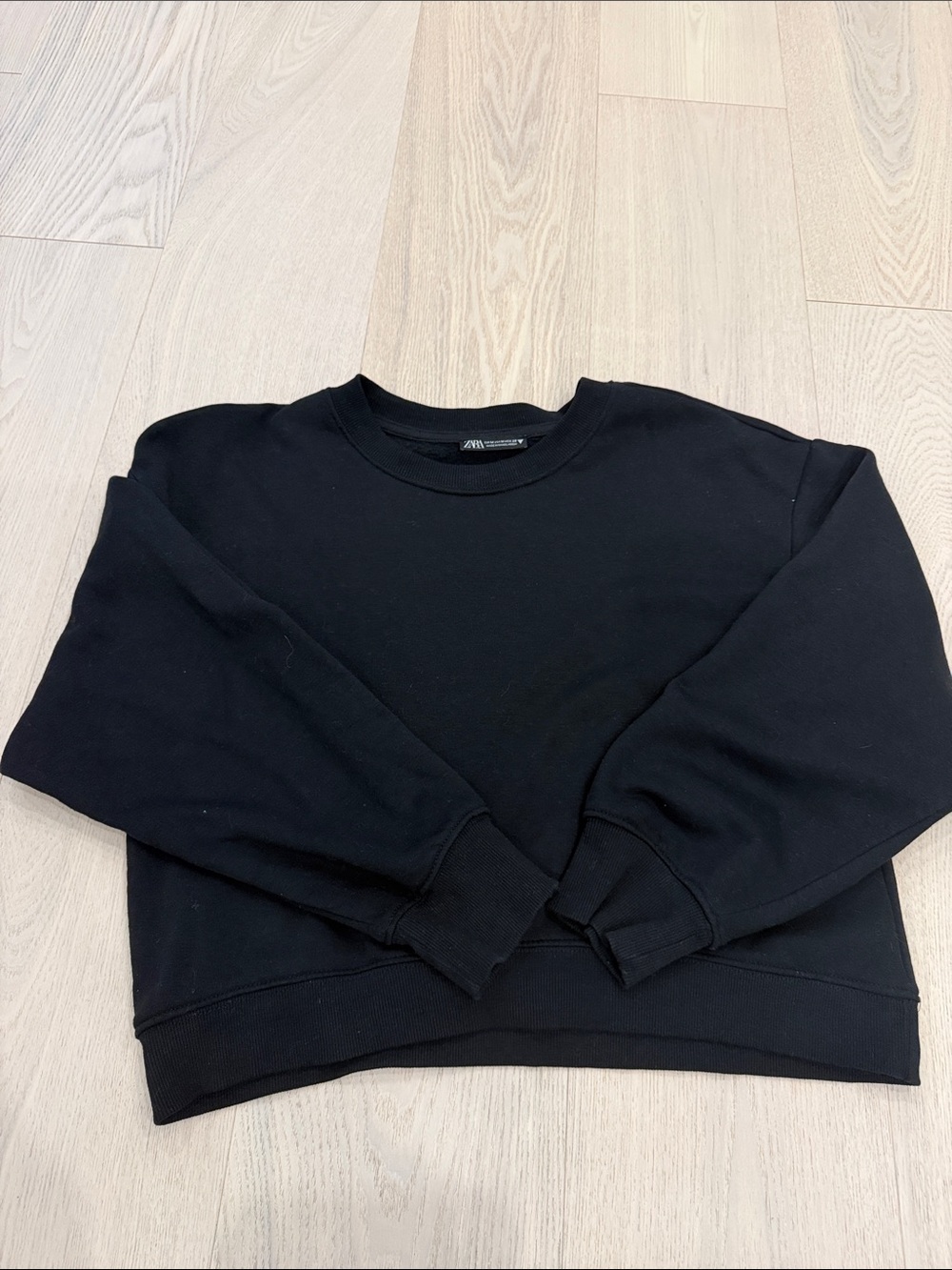 Zara Black Crewneck Sweater - Women's Classic Pullover